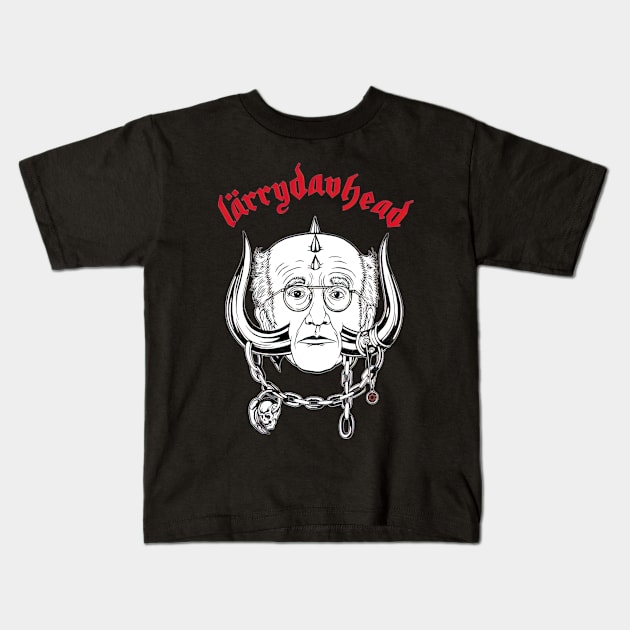 Curb Your Motorhead vs Larry David Kids T-Shirt by RhysDawson